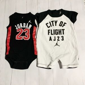 Jordan Baby Boy Onesies 3-6 months